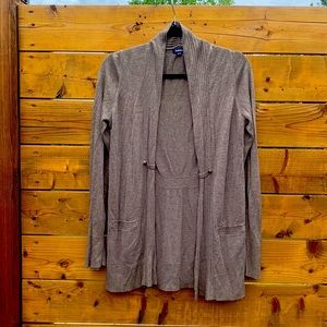 Light Brown open front cardigan